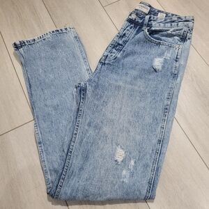 Lucky Brand Women's High Rise 90's Distressed Cotton Denim Jeans 29 Long Blue